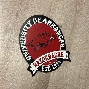 University of Arkansas Razorbacks Wall Sign